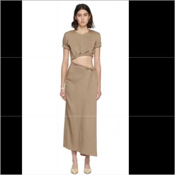 Christopher Esber Dresses & Skirts - Christopher Esber Rolled Up Tee Dress